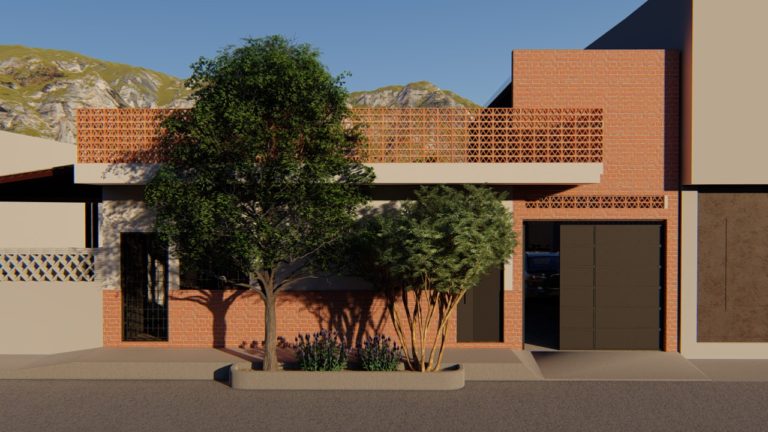 Casa Eugenia - Façade design, modelling and rendering for a house in Puerto Vallarta, Mex.